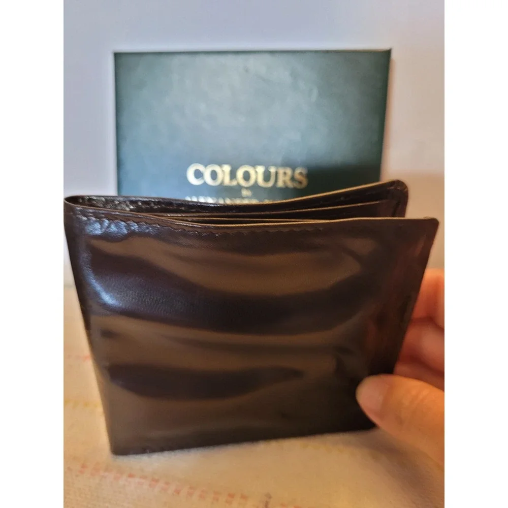 Brown Colours Hip Fold Wallet By Alexander Julian